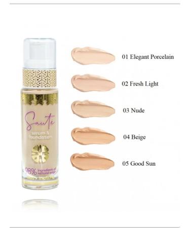 Ingrid Cosmetics Serum and tonal cream Saute Serum & Foundation 01 - Buy Online on GoSupps.com
