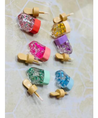 Lip gloss in the form of ice cream set 6 pcs - Buy Online on GoSupps.com