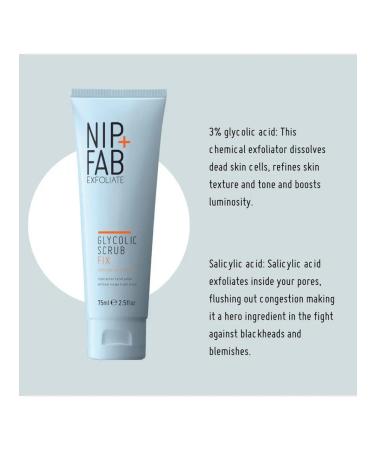 NIP+Fab Glycolic Fix Facial Piling 75 ml - Buy Online on GoSupps.com