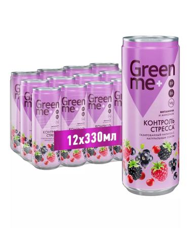 GreenMe Plus Stress Control 0.33 l x 12 pcs. ban. Sleek