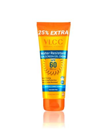 VLCC Waterproof sunscreen cream gel with SPF 60 +25% Extra
