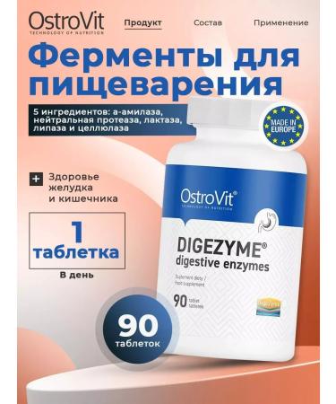 OstroVit Digestive Enzymes 90 piles