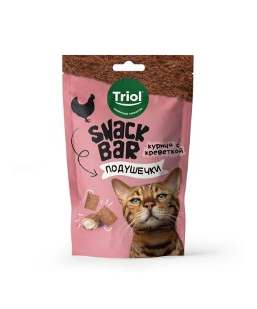 Triol A treat for cats from chicken with a shrimp 30g - Buy Online on GoSupps.com