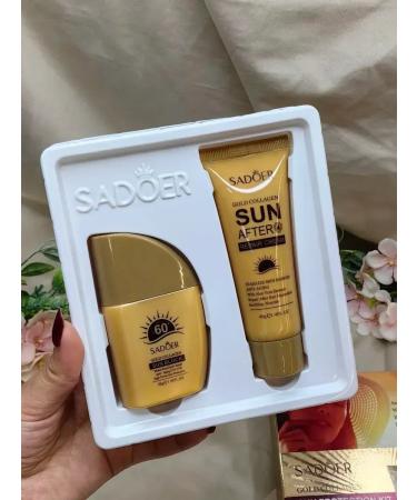 SALE Set of sunscreens before and after tanning
