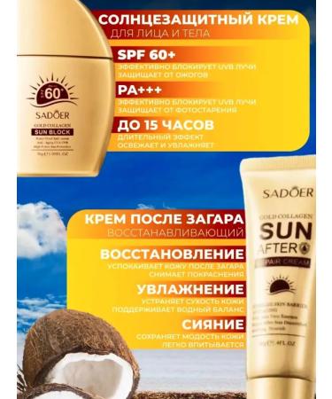 SALE Set of sunscreens before and after tanning - Buy Online on GoSupps.com