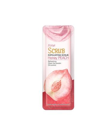 Peach facial scrub