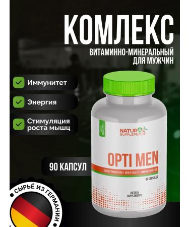 Natural Supplements Opti Men 90k vitamins for men
