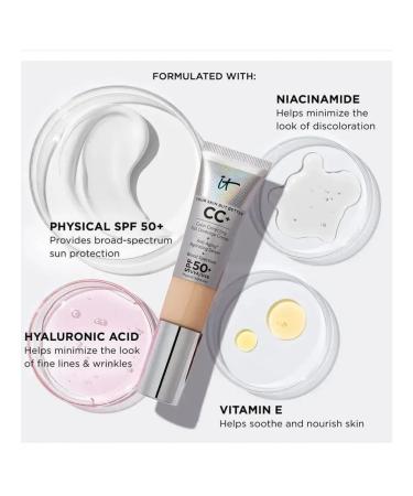It Cosmetics CC+ Cream Full-Coverage Foundation SPF 50+ 32ML - Buy Online on GoSupps.com