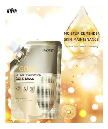 Huasurv retinole gold mask 5 pcs for the face 500ml - Buy Online on GoSupps.com