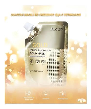 Huasurv retinole gold mask 5 pcs for the face 500ml - Buy Online on GoSupps.com