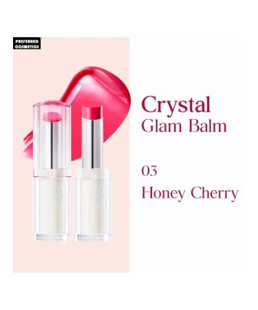 Clio Crystal Glama lipstick shine for lips moisturized 03 Cherry