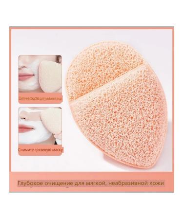 Sponge for washing "drop" with the effect of peeling 9x orange