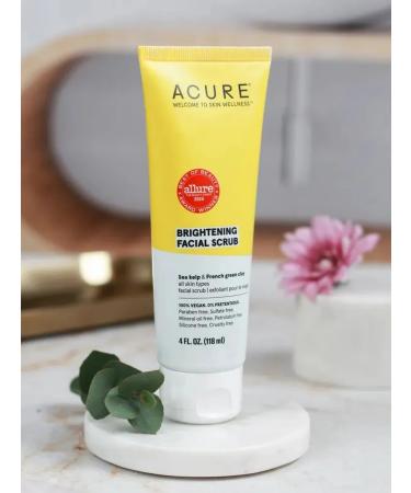 Acure Facial Scrub with Algae and Clay 118ml (2 236ml - Buy Online on GoSupps.com