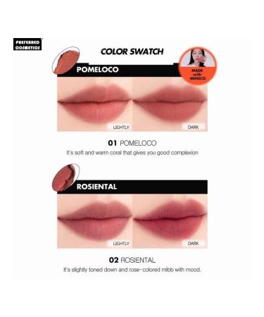 Matte lipstick Romand Blur Fudge Tint No. 01 Pomeloco Coral - Buy Online on GoSupps.com