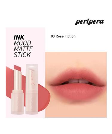 Peripera Ink Mood Matte Stick Matte lipstick 03 Rose Fiction