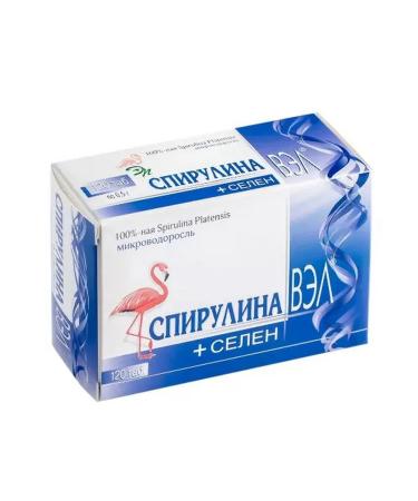 V-Min+ LLC Spirulina Val+Selenium 120 tablets