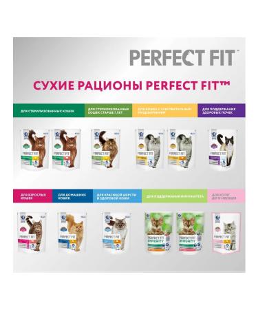 PERFECT FIT Dry food for cats living in a room with chicken 10x650g - Buy Online on GoSupps.com