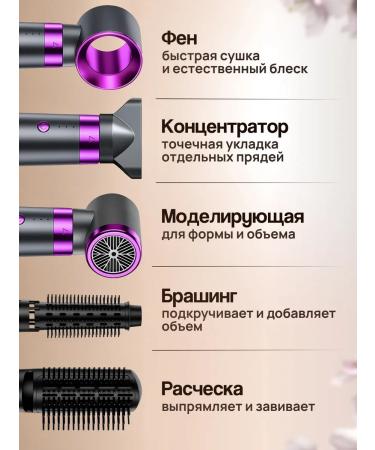 Arthur Ardo Hair hair dryer Powerful with nozzles 5 in 1 - Buy Online on GoSupps.com