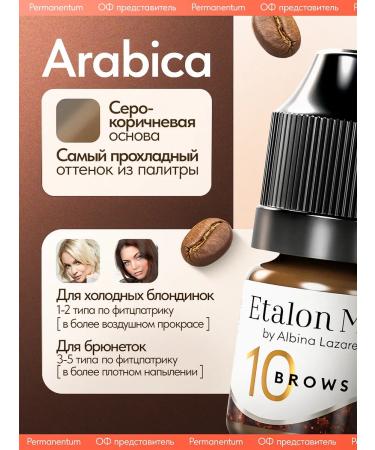 Etalon mix Eyebrow pigment Mineral Standard Mix No. 10 Arabica 5 ml - Buy Online on GoSupps.com