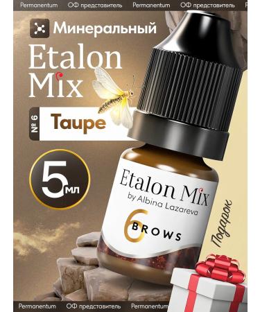 Etalon mix Eyebrow pigment Mineral Standard Mix No. 6 Taupe 5 ml