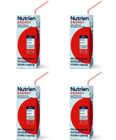 Nutrien Energy with the taste of strawberries 200ml 4 pcs