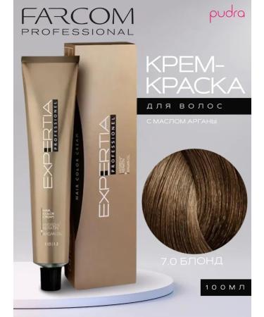 Farcom Hair Cream Expertia Hair Color Cream 7.0