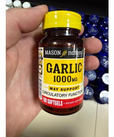 MASON NATURALS Vitamins for blood vessels garlic dietary supplement herb