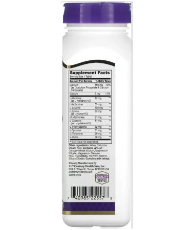 21st Century Daily Amino Acid 120 Tablets (amino acids) - Buy Online on GoSupps.com