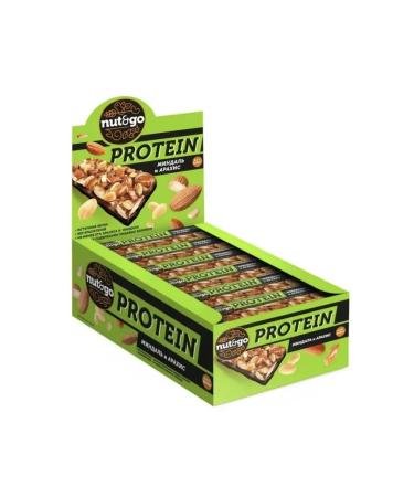 KDV Batoner protein nut and go almonds arachis 18 pcs 36 g - Buy Online on GoSupps.com