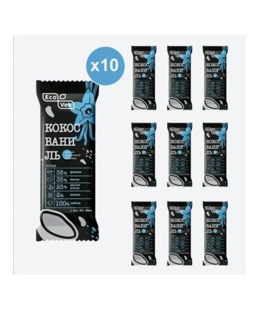 ECOVEK A set of bars of 10 tastes without sugar - Buy Online on GoSupps.com