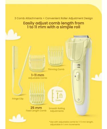 Philips Electric Hair Clipper for Children HC2089 Yellow - Buy Online on GoSupps.com