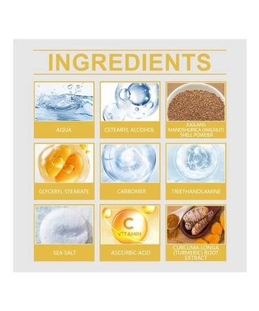 Salt scrub with turmeric (50 g moisturizing purification) - Buy Online on GoSupps.com