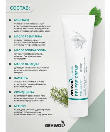 Gehwol Cream green balm for the legs caring gum 75ml - Buy Online on GoSupps.com