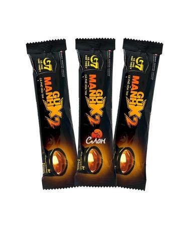 Trung Nguyen G7 Vietnamese soluble coffee Strong X2 3B1 sticks 12pcs 25g - Buy Online on GoSupps.com