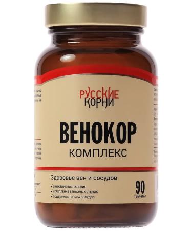 Russian roots Venocort from varicose veins on the legs of 90 tablets