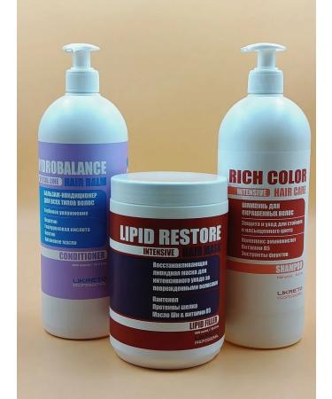Likreto Hair set Shampoo Balm and lipid mask Color - Buy Online on GoSupps.com