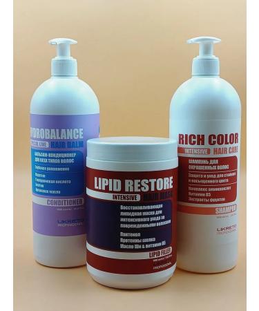 Likreto Hair set Shampoo Balm and lipid mask Color - Buy Online on GoSupps.com