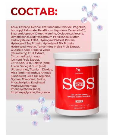 NANO BRAZIL Mask Botox for hair with keratin Professional SOS - Buy Online on GoSupps.com