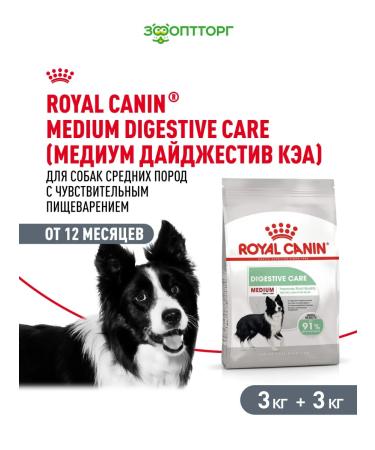 ROYAL CANIN DIGE DIGESTIVE CARE Dry Feed for Medium Dogs 3 kg x 2pcs