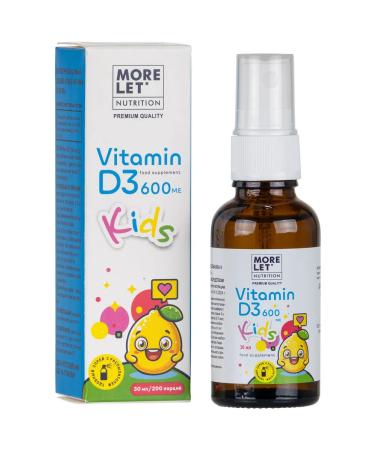 MORELET Children's vitamin D3 600 IM with oil MST Spray - Buy Online on GoSupps.com