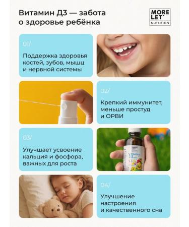 MORELET Children's vitamin D3 600 IM with oil MST Spray - Buy Online on GoSupps.com