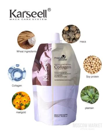 KARSEELL Set of hair mask and collagen shampoo - Buy Online on GoSupps.com