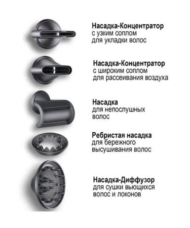 yoodragons Feng Stayler for hair 7 in 1 for curl curls with nozzles - Buy Online on GoSupps.com