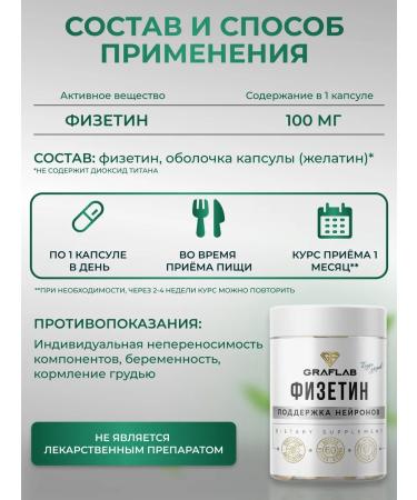 GraFLab Fizetin 100 mg 60 capsules - Buy Online on GoSupps.com