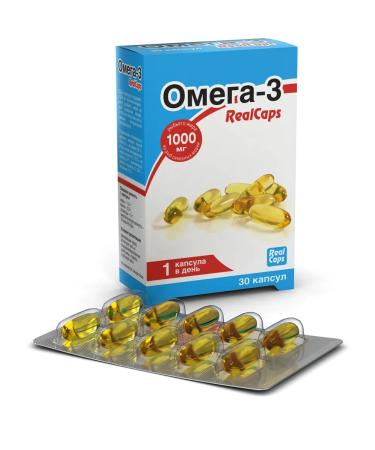 RealCaps Omega 3 30 capsules weighing 1400 mg - Buy Online on GoSupps.com