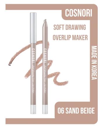Cosnori Sand Beige Soft pencil for drawing on lips 06