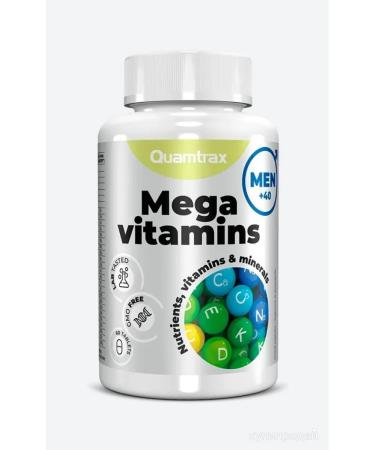 Quamtrax Nutrition Mega vitamins men men's vitamins 60 tablets