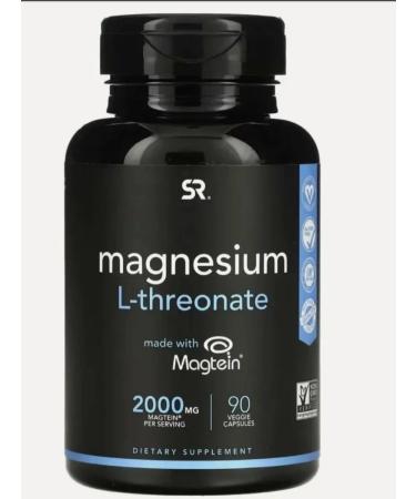 Sports research Magnesi Magnesium L-Threonate 90 capsules dietary supplement