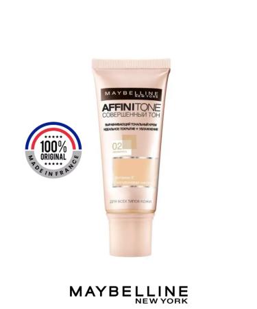 Maybelline New York Affinitone foundation tonal tone 02