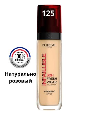L'OREAL PARIS Infailable tonal cream Covelible tone 125 30 ml